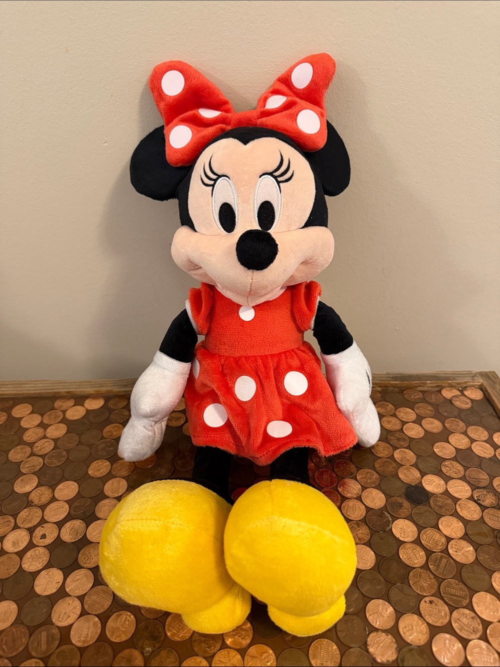 Disney Minnie Mouse Plush 18 inch - Red Dress with Yellow Shoes